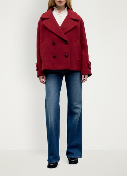 Gerard Darel Alla korte mantel in wolblend