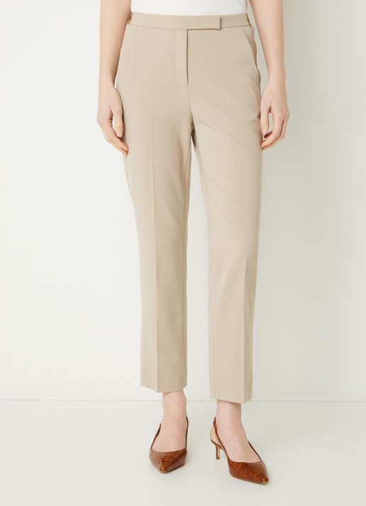 Gerard Darel Alya high waist slim fit cropped chino met steekzakken