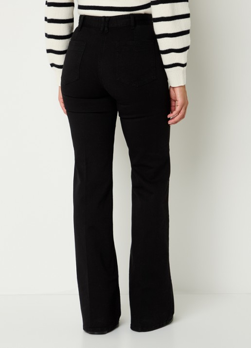 Gerard Darel Anna high waist loose fit jeans met stretch - achterkant 2 zwart