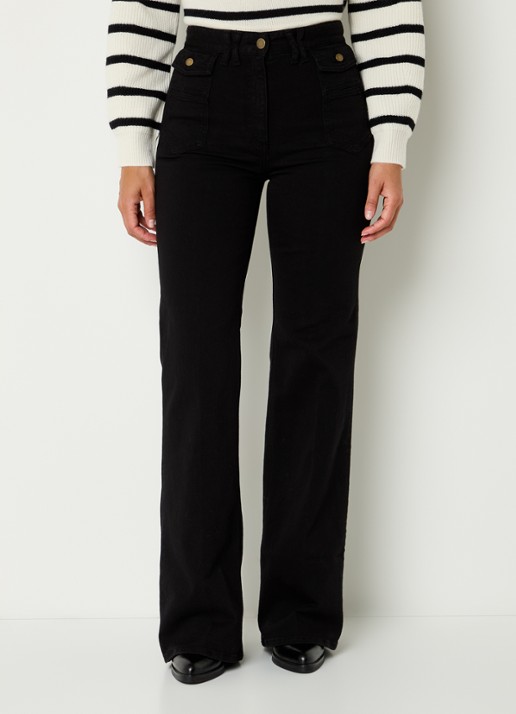 Gerard Darel Anna high waist loose fit jeans met stretch