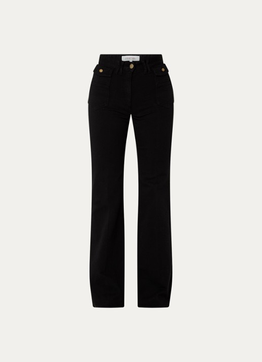 Gerard Darel Anna high waist loose fit jeans met stretch - voorkant 3 zwart
