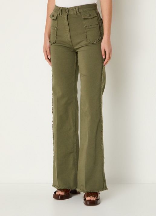 Gerard Darel ANNA high waist straight leg jeans met gekleurde wassing