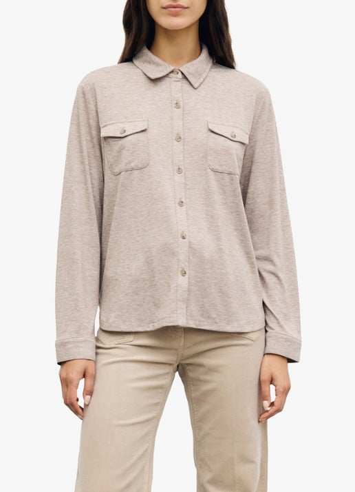Gerard Darel Barba blouse met borstzakken