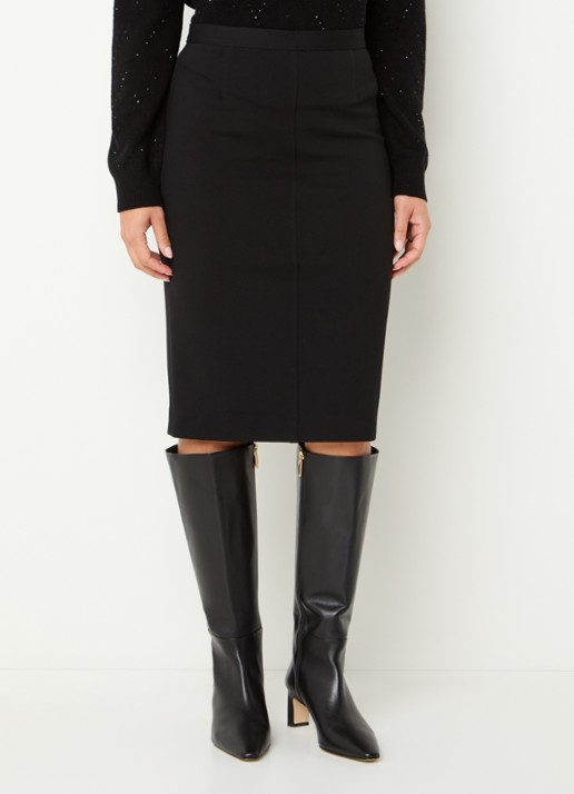 Gerard Darel Beatrice midi kokerrok met siernaad