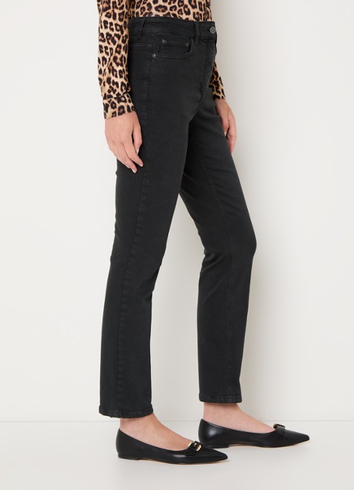 Gerard Darel Carmen high waist slim fit jeans met steekzakken - detail 4 zwart