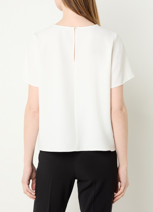 Gerard Darel Ciara top met ronde hals - achterkant 4 creme
