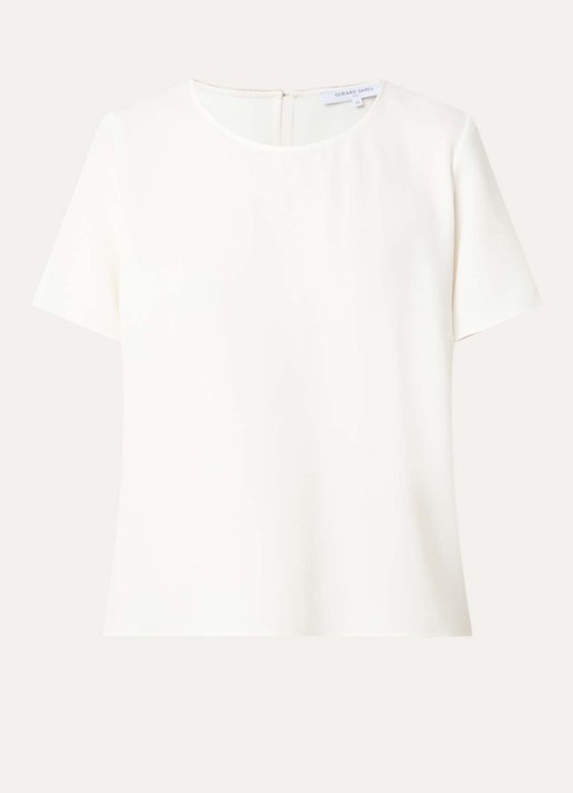 Gerard Darel Ciara top met ronde hals - voorkant creme