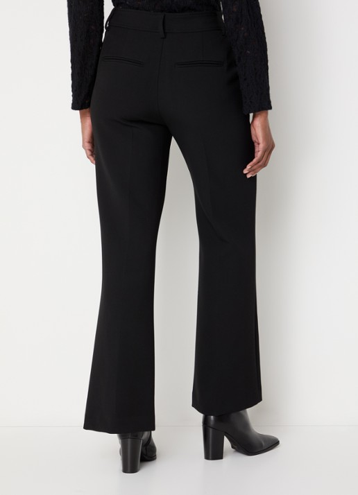 Gerard Darel Cloe high waist flared fit pantalon - achterkant zwart