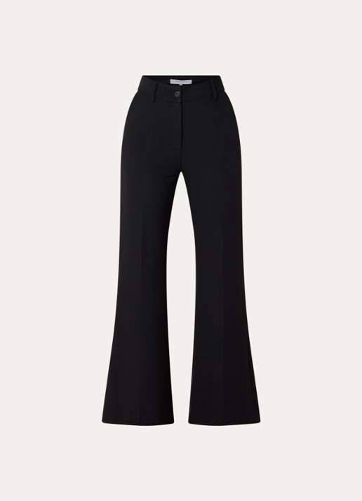 Gerard Darel Cloe high waist flared fit pantalon - voorkant 2 zwart
