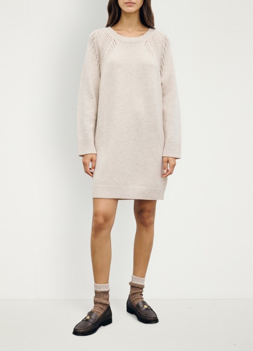 Gerard Darel Coset mini gebreide jurk van wol