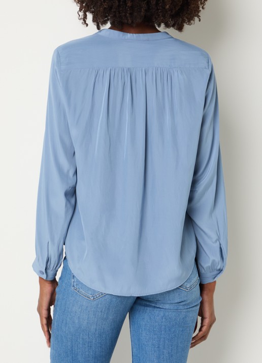 Gerard Darel Cyndie tuniek met ballonmouw - achterkant blauw