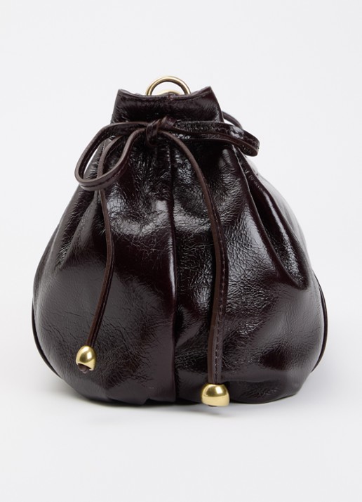 Gerard Darel Dany handtas met afneembare schouderriem - detail 4 donkerbruin