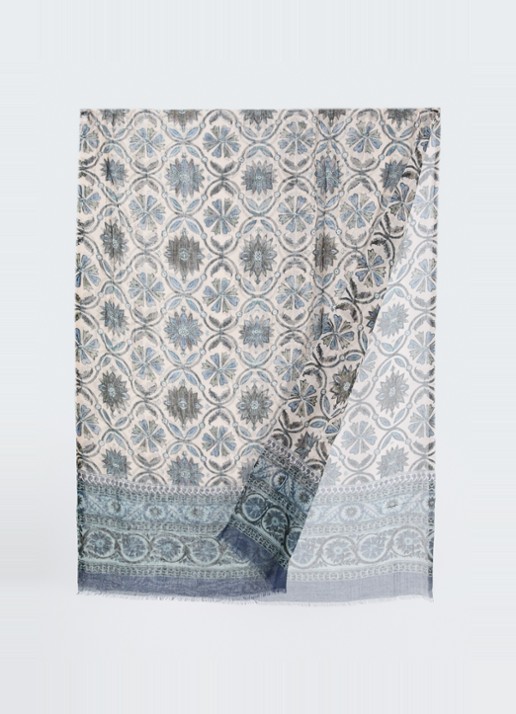 Gerard Darel Dora sjaal in zijdeblend 180 x 70 cm - detail 2 beige