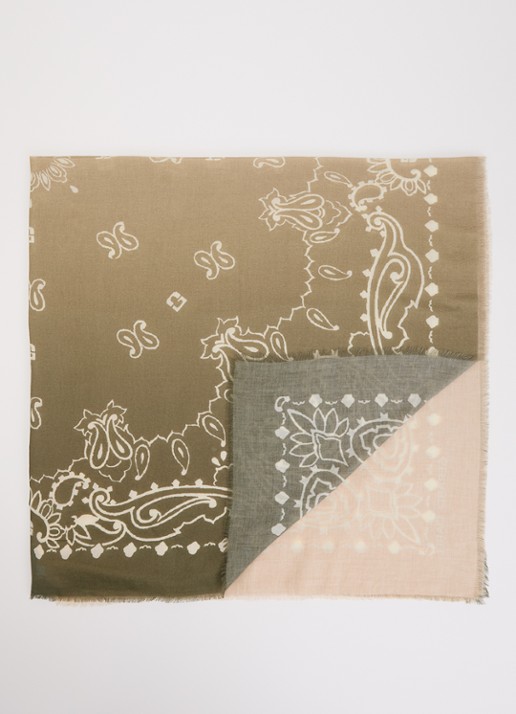 Gerard Darel Dorine sjaal met dip-dye dessin 120 x 120 cm