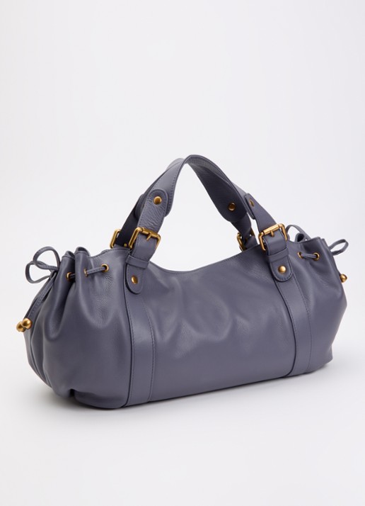 Gerard Darel Germain handtas van leer - achterkant 2 blauw