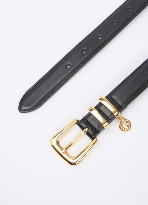 Gerard Darel Giula riem van leer - detail 2 zwart