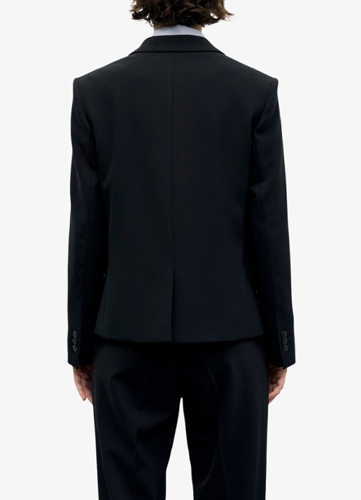 Gerard Darel Justa single-breasted blazer  - achterkant 5 zwart