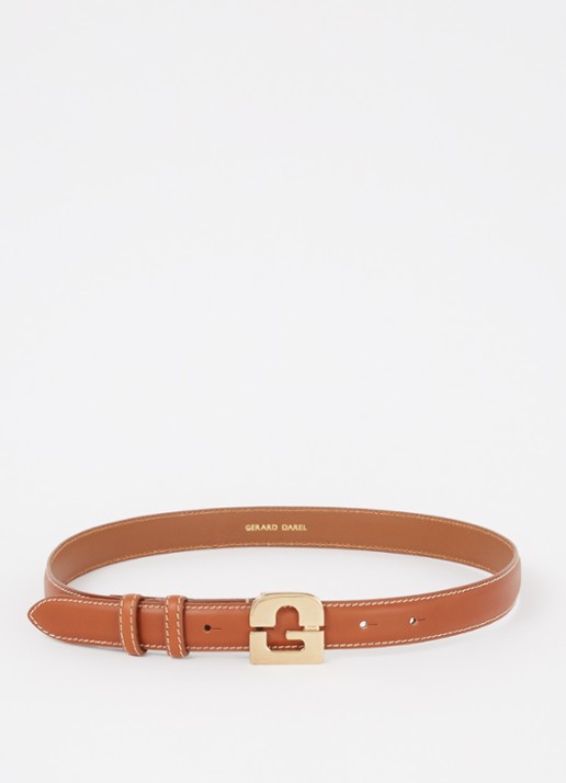 Gerard Darel Le Lauren riem van leer met logo