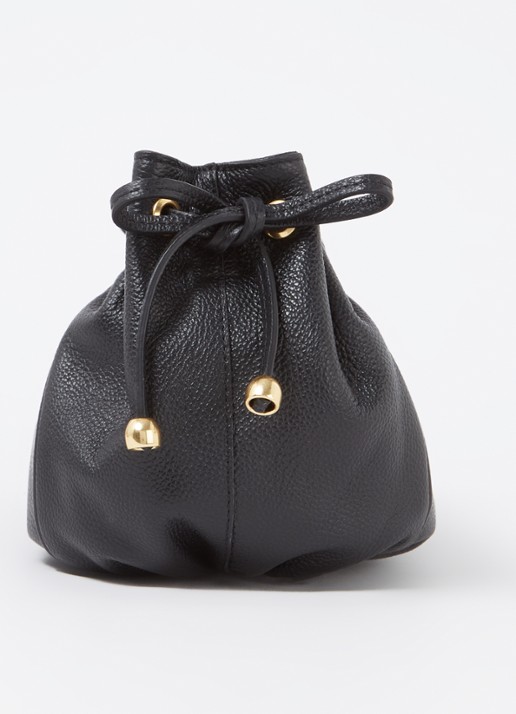 Gerard Darel Le Mini 24 crossbodytas van leer - detail 3 zwart