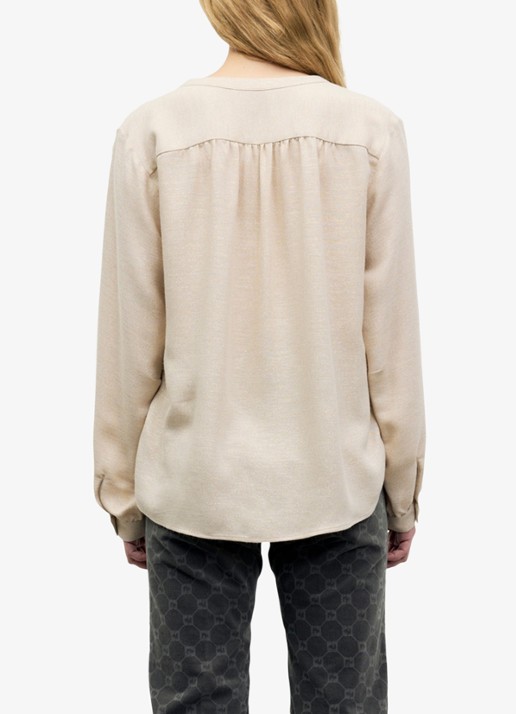Gerard Darel Liset tuniek met lurex - achterkant zand