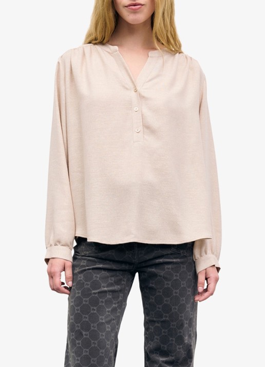 Gerard Darel Liset tuniek met lurex - detail 4 zand
