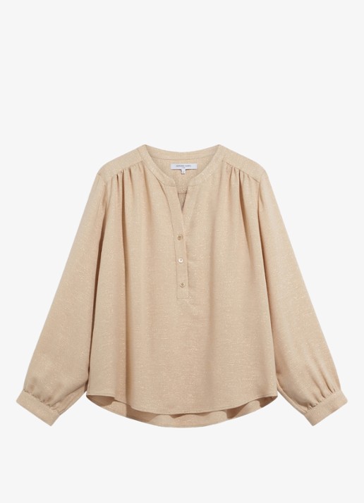 Gerard Darel Liset tuniek met lurex - voorkant 2 zand