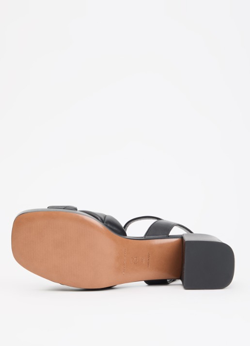 Gerard Darel Livia sandalette van leer met logo - detail 5 zwart