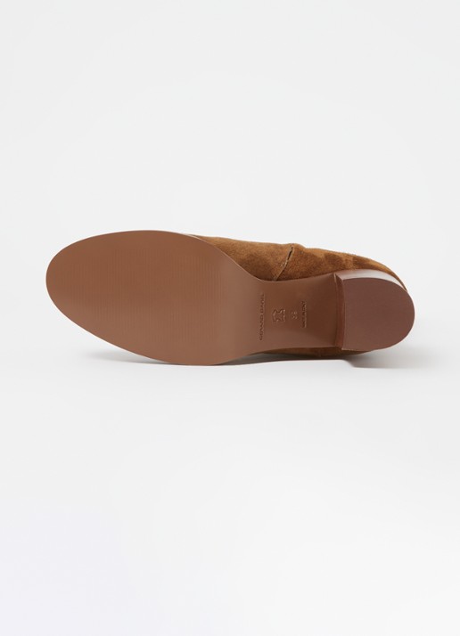 Gerard Darel Lizzie laars van suède - detail 4 camel