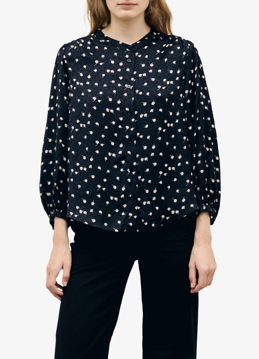 Gerard Darel Lonnie blouse met jacquard dessin