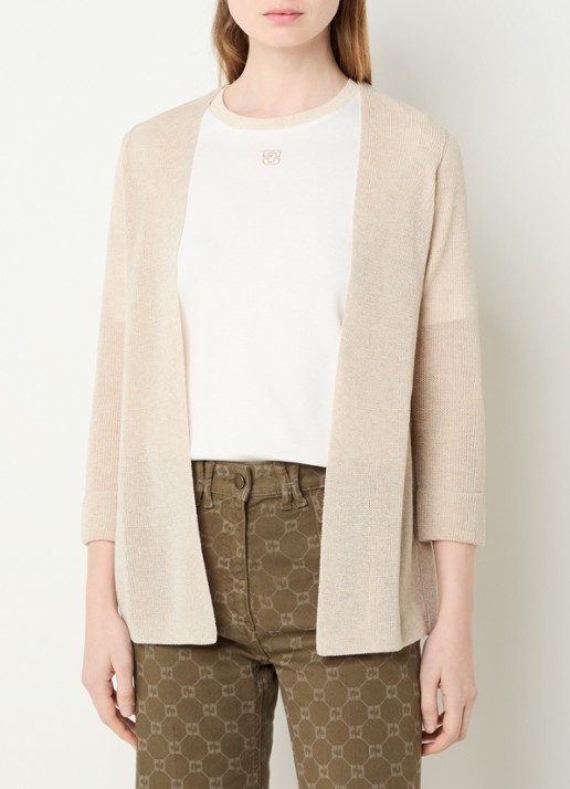 Gerard Darel Lorina grofgebreid openvallend vest
