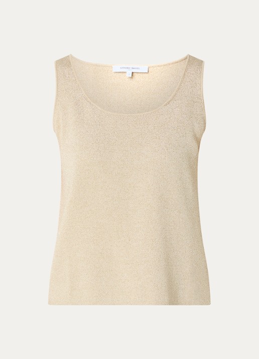 Gerard Darel Luana top met lurex - voorkant 2 beige