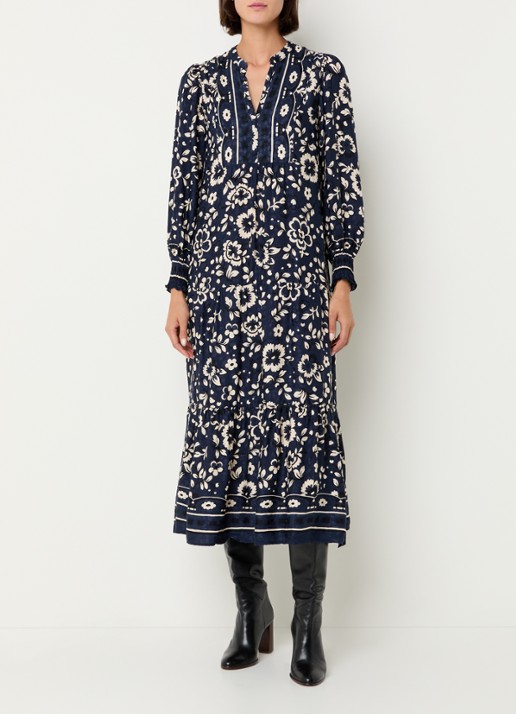 Gerard Darel Lydiane midi tuniekjurk met bloemenprint