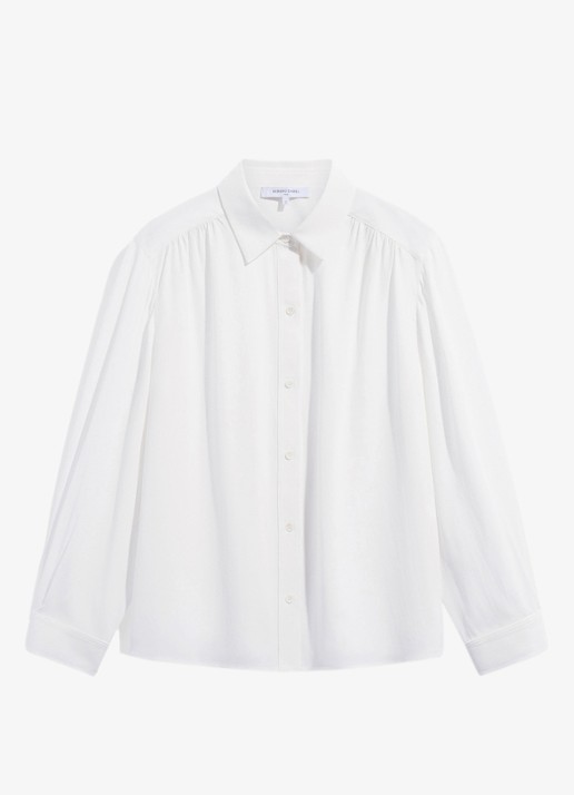 Gerard Darel Lyla blouse met streepprint - voorkant 6 lichtblauw