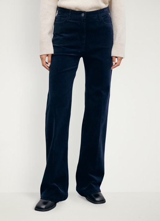 Gerard Darel Mag high waist wide fit broek van corduroy
