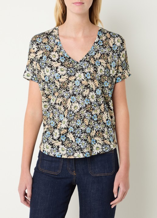 Gerard Darel Malinae T-shirt met bloemenprint