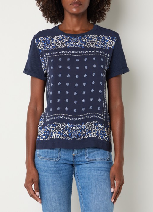 Gerard Darel Manolia T-shirt met paisley dessin