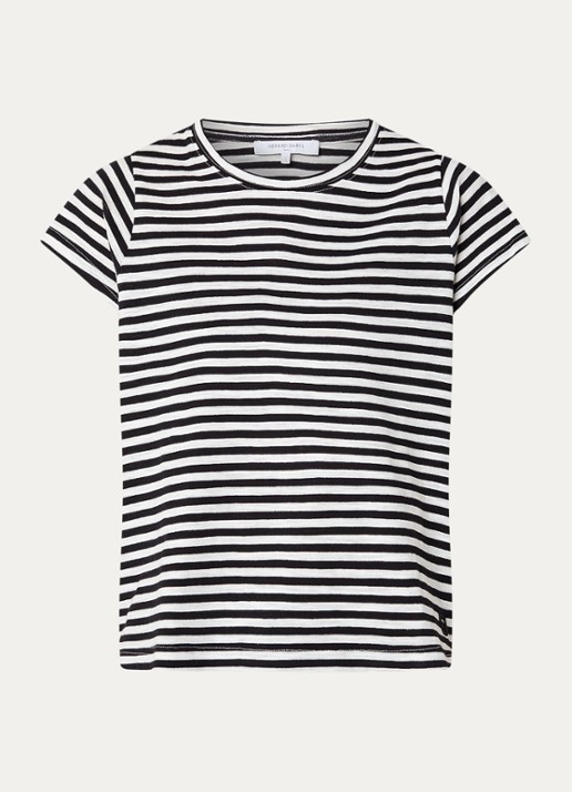 Gerard Darel Mayane T-shirt met streepprint - voorkant wit