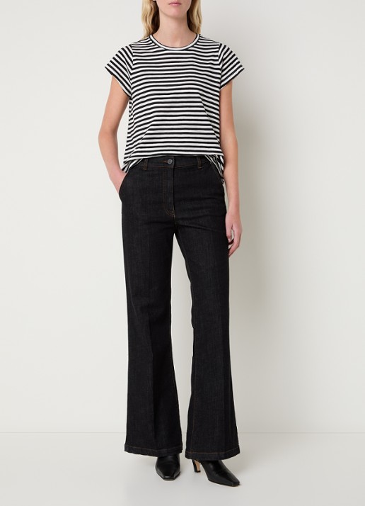 Gerard Darel Mayane T-shirt met streepprint - voorkant 2 wit