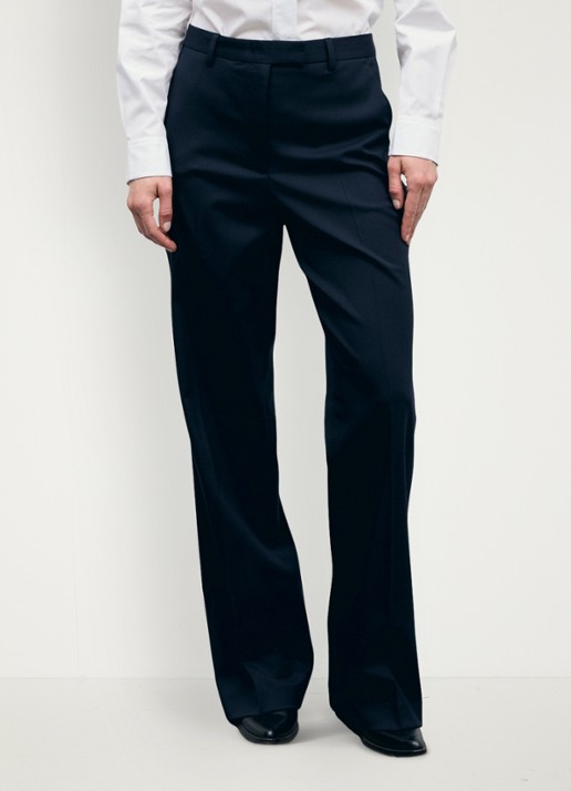 Gerard Darel Megan mid waist straight leg pantalon in wolblend
