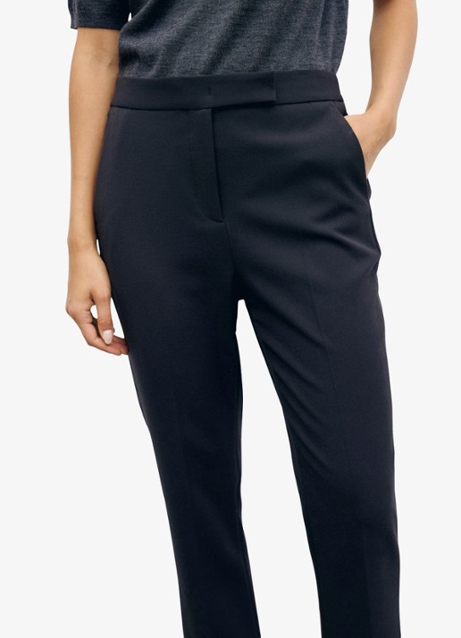 Gerard Darel Mei mid waist slim fit pantalon - detail 2 zwart