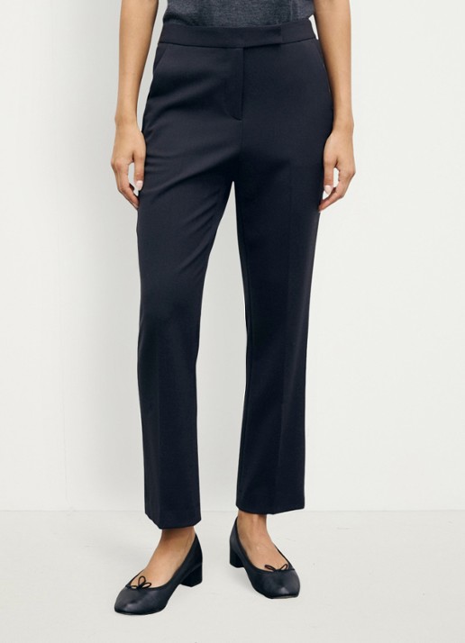 Gerard Darel Mei mid waist slim fit pantalon - detail 3 zwart