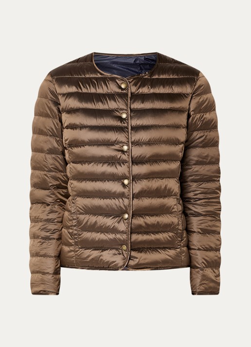 Gerard Darel Micaela reversible gewatteerd jack met donsvulling - voorkant 3 bruin