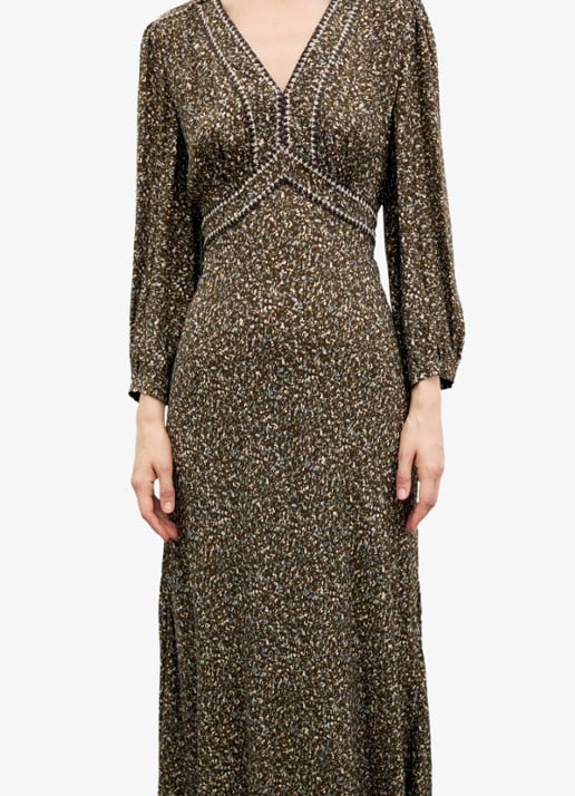 Gerard Darel Midi jurk met V-hals