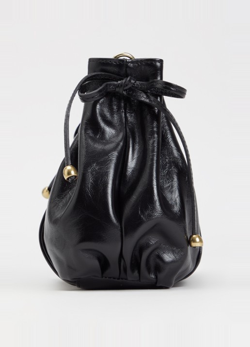 Gerard Darel Mini Dany handtas van leer met afneembare schouderriem - detail 2 zwart