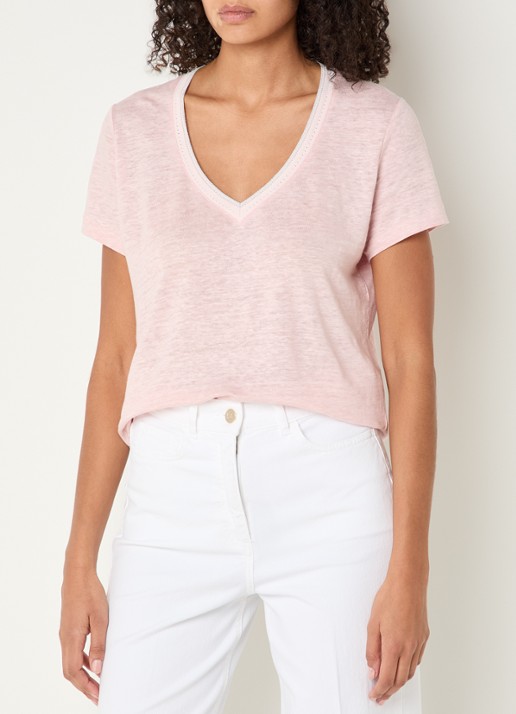 Gerard Darel Mirana T-shirt van linnen met lurex