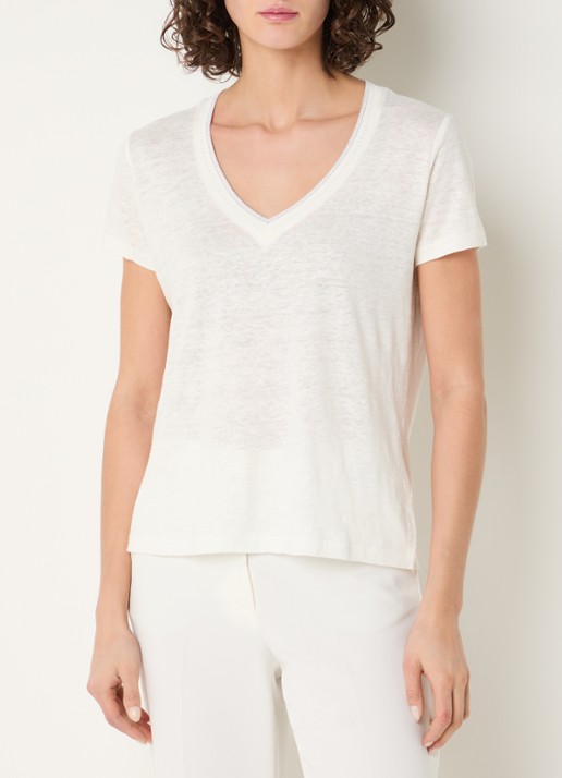 Gerard Darel Mirana T-shirt van linnen met lurex