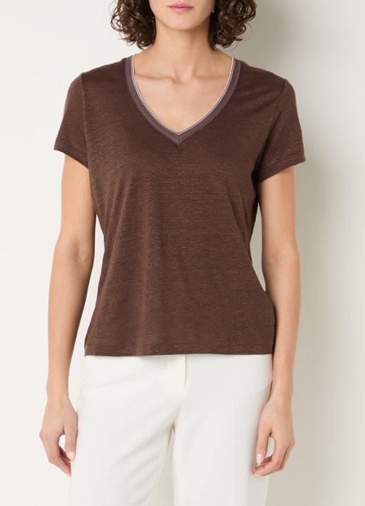 Gerard Darel Mirana T-shirt van linnen met lurex