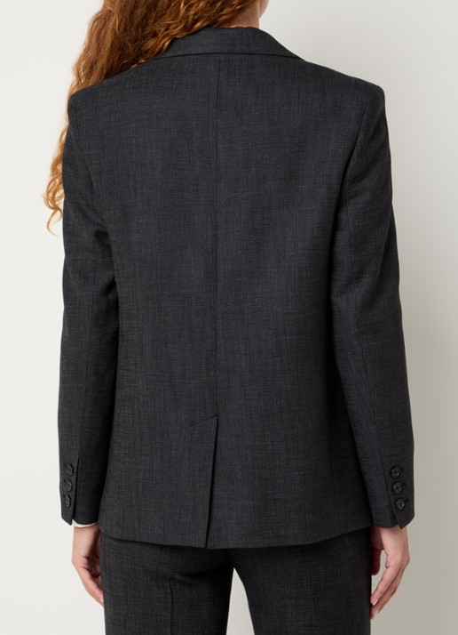 Gerard Darel Nael blazer met schoudervulling en klepzakken - achterkant 3 antraciet