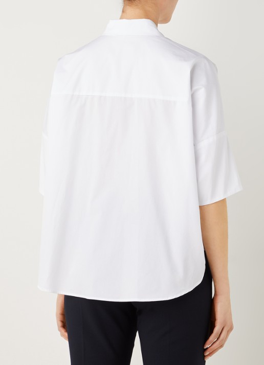 Gerard Darel Nara blouse met stretch - achterkant wit