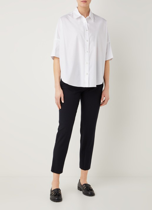 Gerard Darel Nara blouse met stretch - voorkant 6 wit